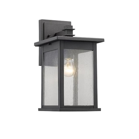 Chloe Lighting Chloe CH22031BK14-OD1 14 in. Lighting Tristan Transitional 1 Light Black Outdoor Wall Sconce - Textured Black CH22031BK14-OD1